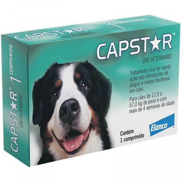 Antipulgas Elanco Capstar 57 mg para Cães acima de 11,4 Kg