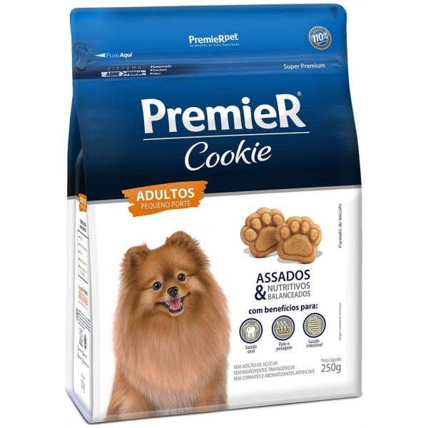Biscoito PremieR Cookie para Cães Adultos Porte Pequeno Sabor Original  250g