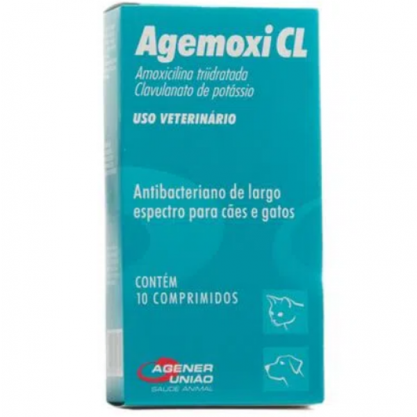Antibiótico Agener União Agemoxi CL 10 comprimidos 50mg