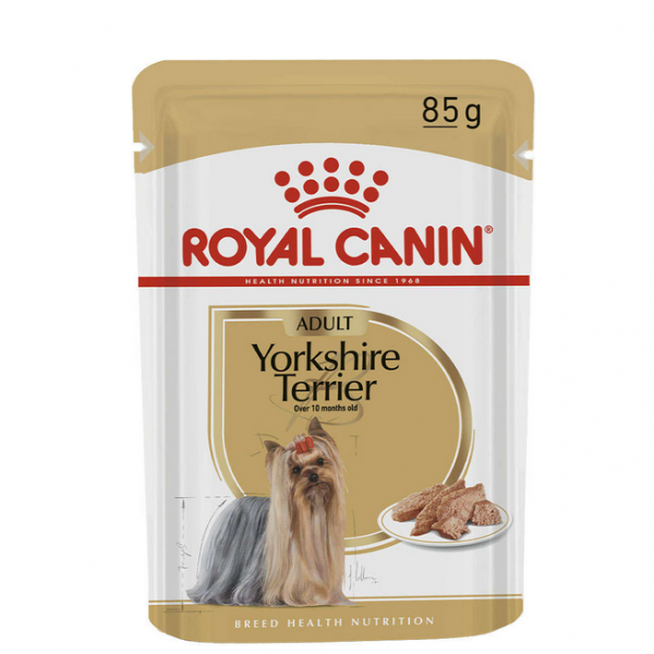 Ração Royal Canin Sachê Breed Health Nutrition Adult Wet para Yorkshire Terrier 
