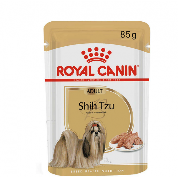 Ração Royal Canin Sachê Breed Health Nutrition para Cães Adultos Shih Tzu 85g
