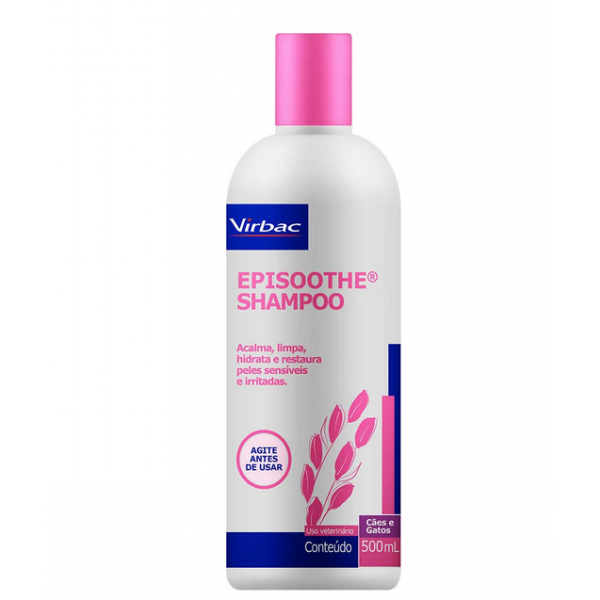 Shampoo Virbac Episoothe para Peles Sensíveis e Irritadas 
