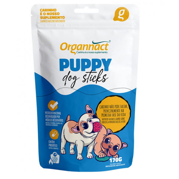 Suplemento Organnact Puppy Dog Sticks para Cães